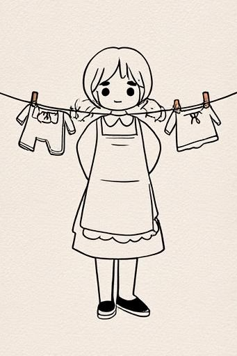洗衣服简笔画大揭秘